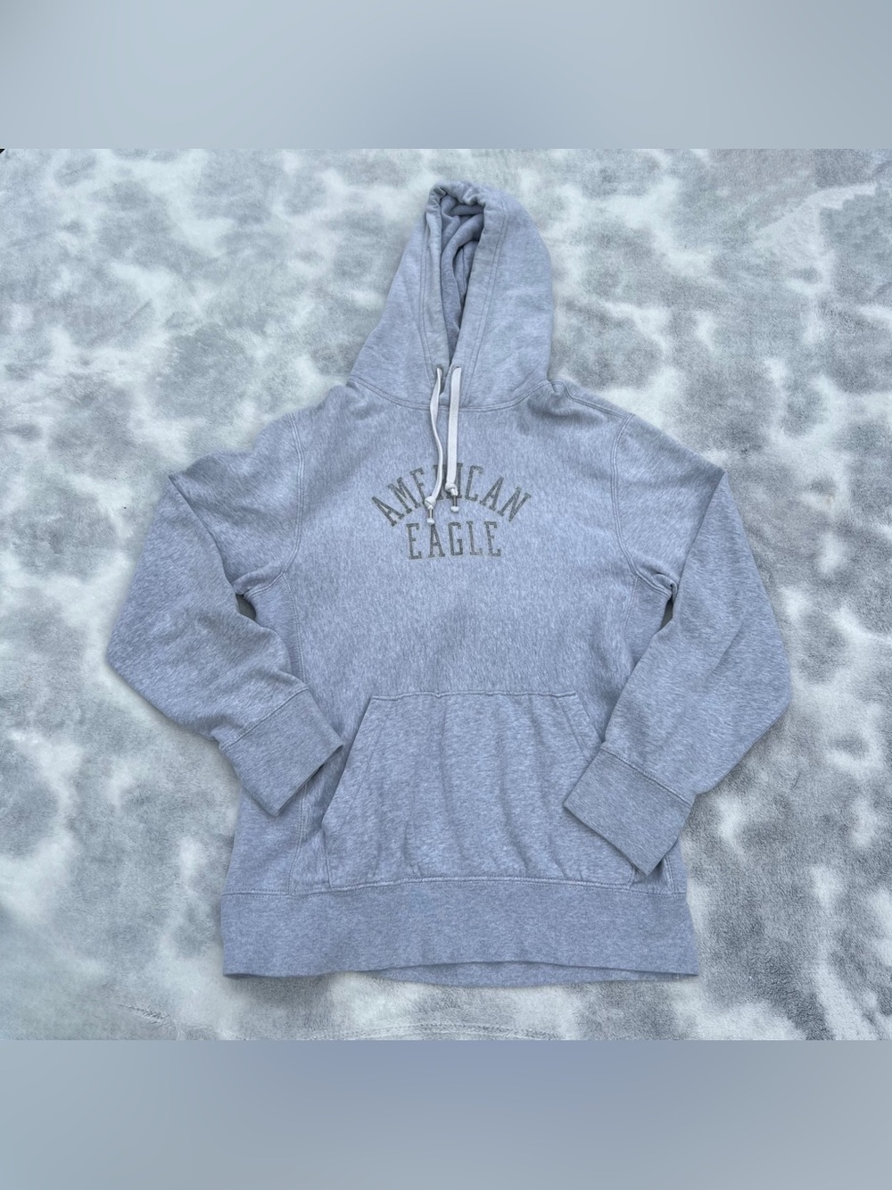 American Eagle Gray Vintage Logo Hoodie